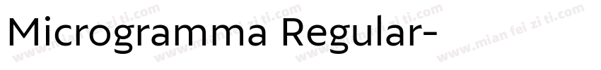Microgramma Regular字体转换